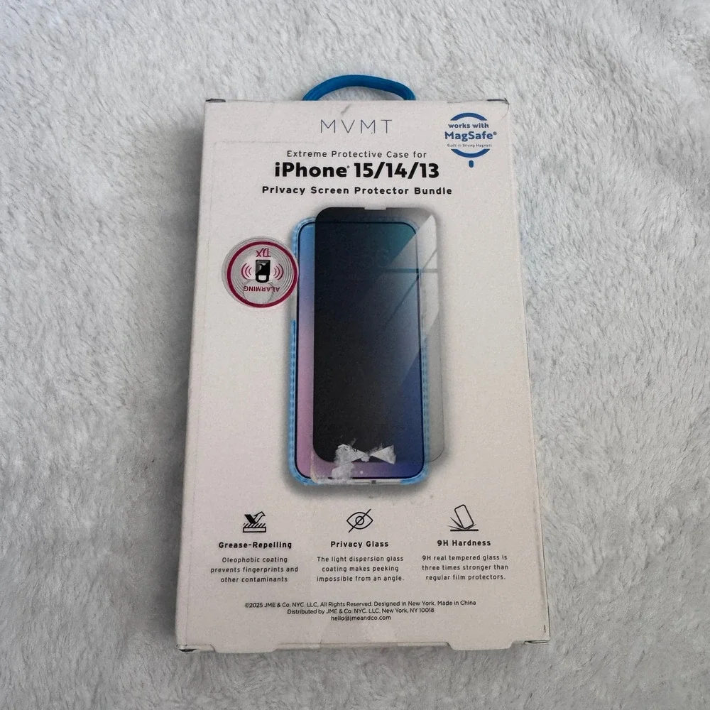 MVMT Santorini for iPhone 15 14 13 MagSafe Case &‎ Privacy Screen Protector